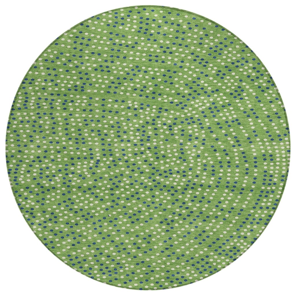LOOMLAN Rugs Mirelia Green Washable Indoor-Outdoor Rug
