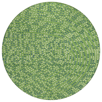 LOOMLAN Rugs Mirelia Green Washable Indoor-Outdoor Rug