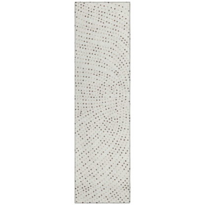 LOOMLAN Rugs Mirelia Ivory Washable Indoor-Outdoor Rug