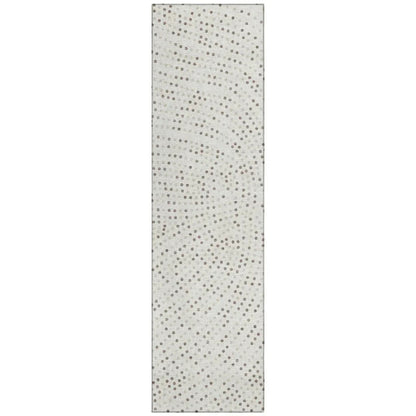 LOOMLAN Rugs Mirelia Ivory Washable Indoor-Outdoor Rug