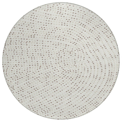 LOOMLAN Rugs Mirelia Ivory Washable Indoor-Outdoor Rug