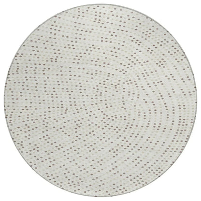 LOOMLAN Rugs Mirelia Ivory Washable Indoor-Outdoor Rug