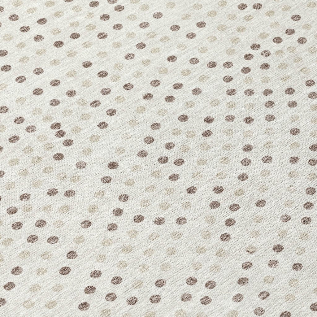 LOOMLAN Rugs Mirelia Ivory Washable Indoor-Outdoor Rug
