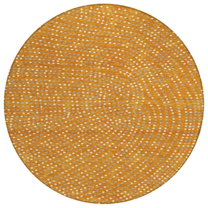LOOMLAN Rugs Mirelia Orange Washable Indoor-Outdoor Rug