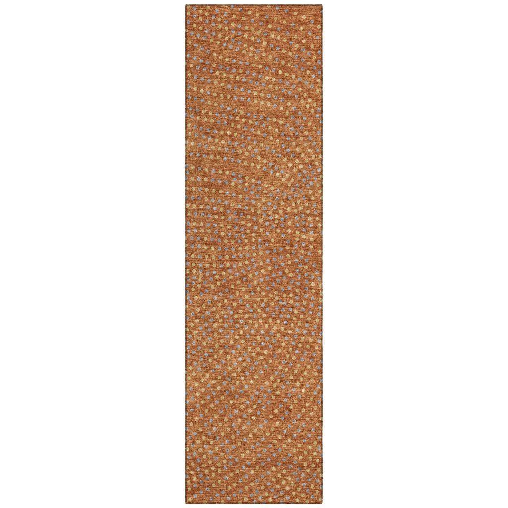LOOMLAN Rugs Mirelia Paprika Washable Indoor-Outdoor Rug