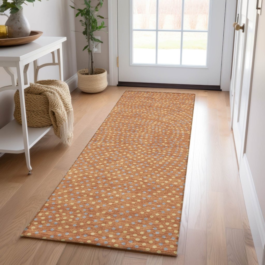LOOMLAN Rugs Mirelia Paprika Washable Indoor-Outdoor Rug