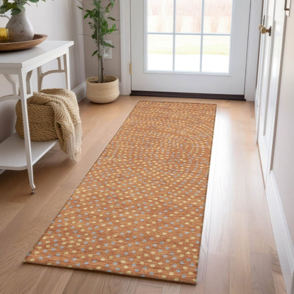 LOOMLAN Rugs Mirelia Paprika Washable Indoor-Outdoor Rug
