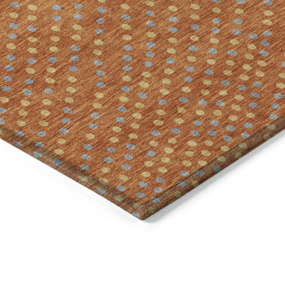 LOOMLAN Rugs Mirelia Paprika Washable Indoor-Outdoor Rug