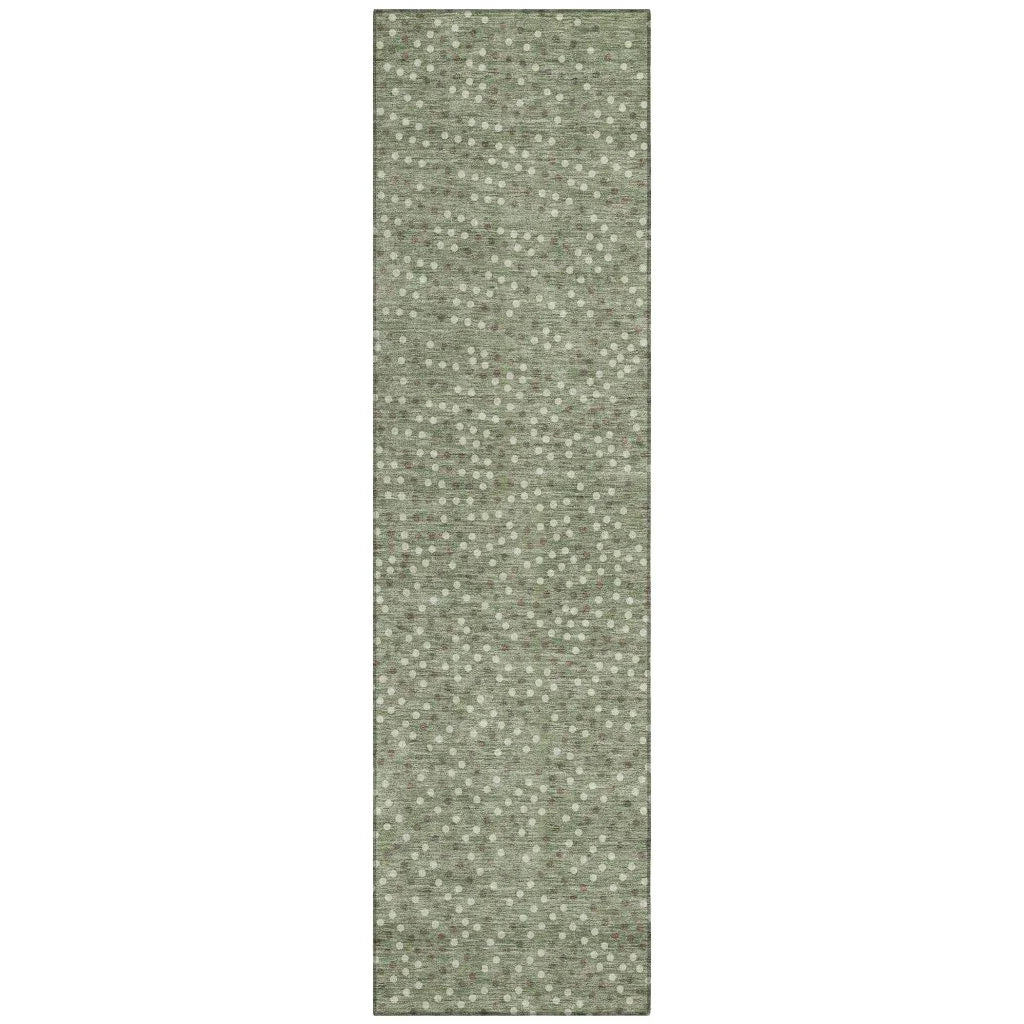 Mirelia Sage Washable Indoor-Outdoor Rug