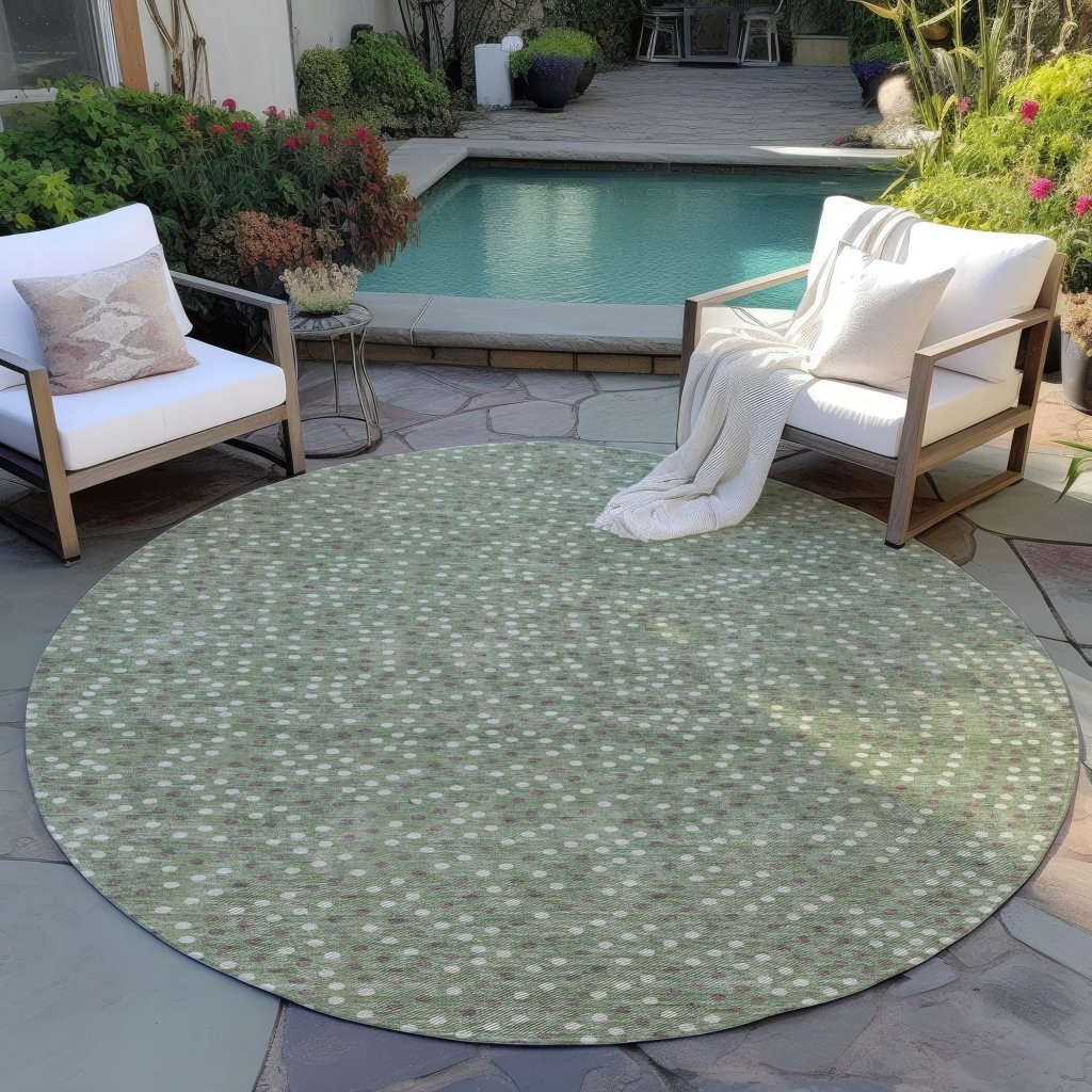 Mirelia Sage Washable Indoor - Outdoor Rug - LOOMLAN - LOOMLAN Rugs - Outdoor Rugs