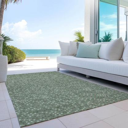 Mirelia Sage Washable Indoor - Outdoor Rug - LOOMLAN - LOOMLAN Rugs - Outdoor Rugs