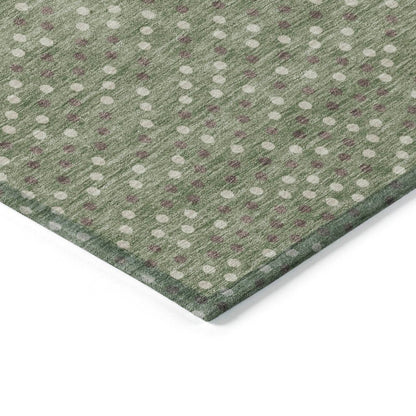 Mirelia Sage Washable Indoor - Outdoor Rug - LOOMLAN - LOOMLAN Rugs - Outdoor Rugs