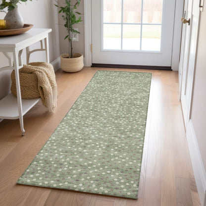 Mirelia Sage Washable Indoor - Outdoor Rug - LOOMLAN - LOOMLAN Rugs - Outdoor Rugs