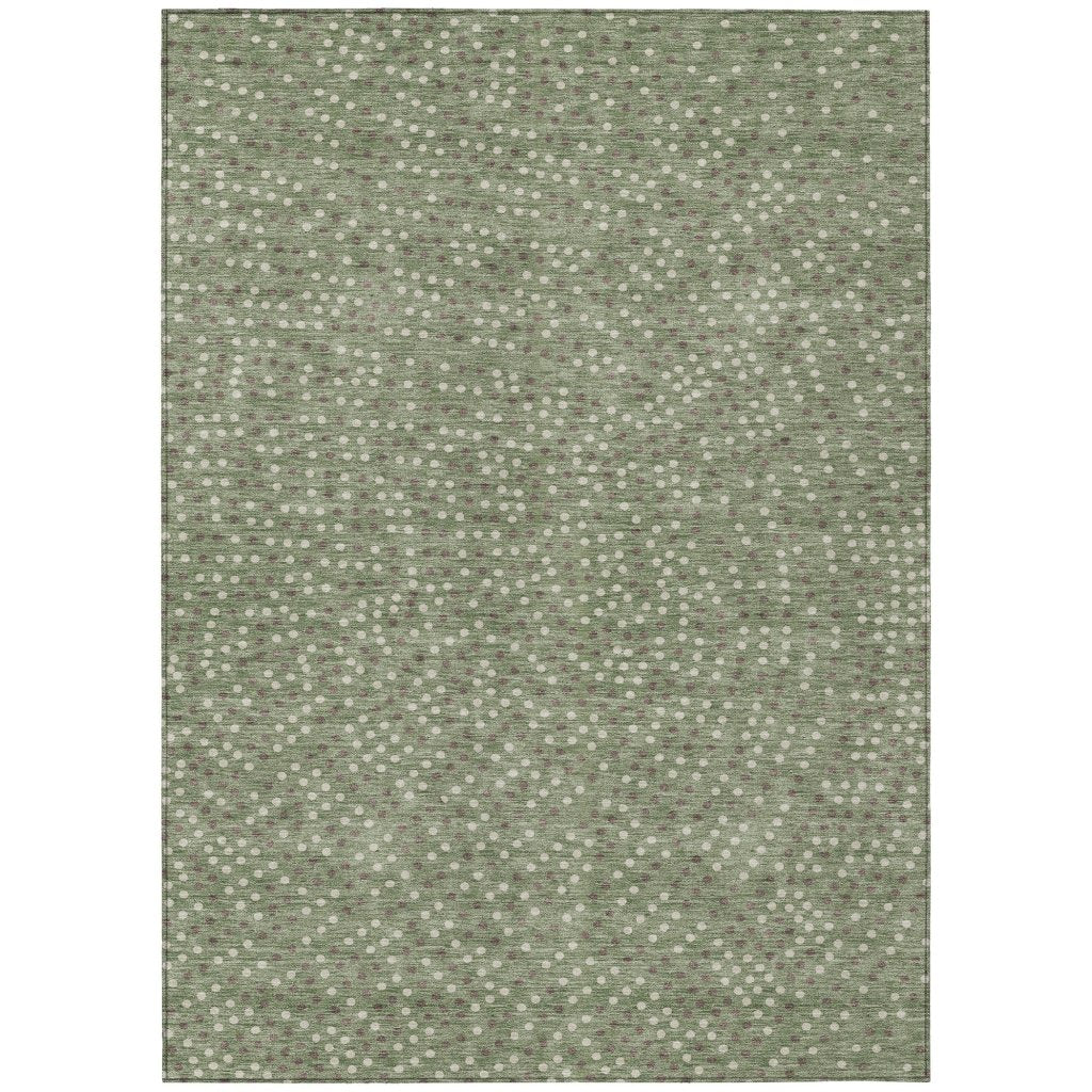 Mirelia Sage Washable Indoor - Outdoor Rug - LOOMLAN - LOOMLAN Rugs - Outdoor Rugs