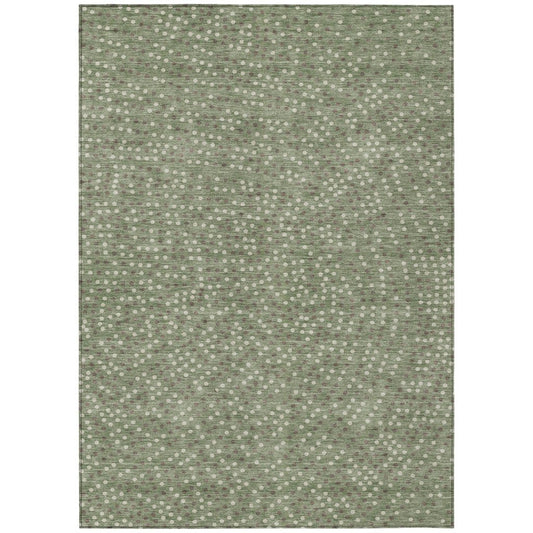 LOOMLAN Rugs Mirelia Sage Washable Indoor-Outdoor Rug