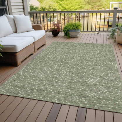 Mirelia Sage Washable Indoor - Outdoor Rug - LOOMLAN - LOOMLAN Rugs - Outdoor Rugs