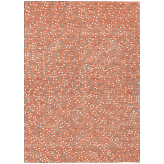 LOOMLAN Rugs Mirelia Salmon Washable Indoor-Outdoor Rug