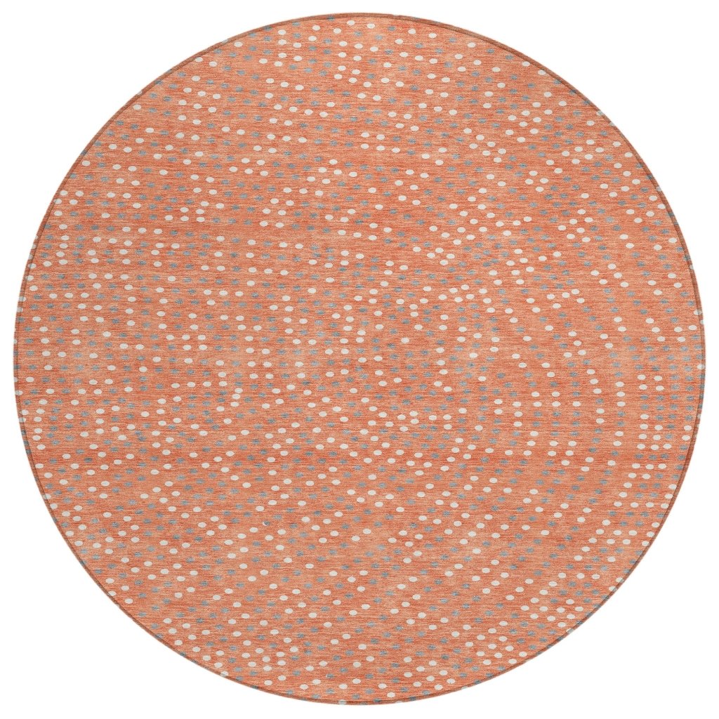 LOOMLAN Rugs Mirelia Salmon Washable Indoor-Outdoor Rug
