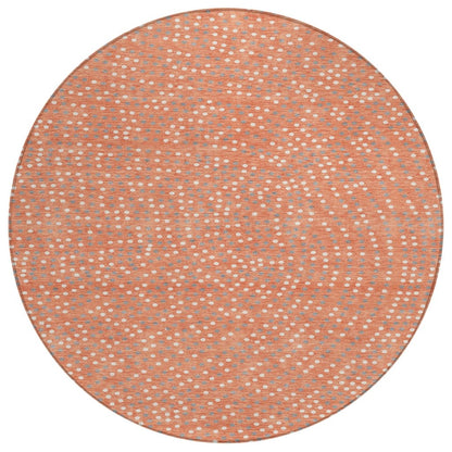 LOOMLAN Rugs Mirelia Salmon Washable Indoor-Outdoor Rug