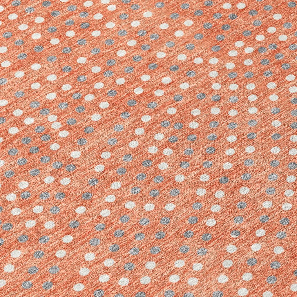 LOOMLAN Rugs Mirelia Salmon Washable Indoor-Outdoor Rug