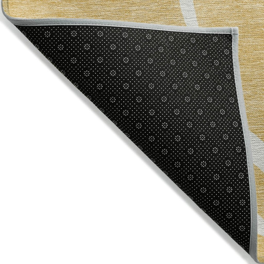 LOOMLAN Rugs Mirelle Gold Washable Indoor-Outdoor Rug