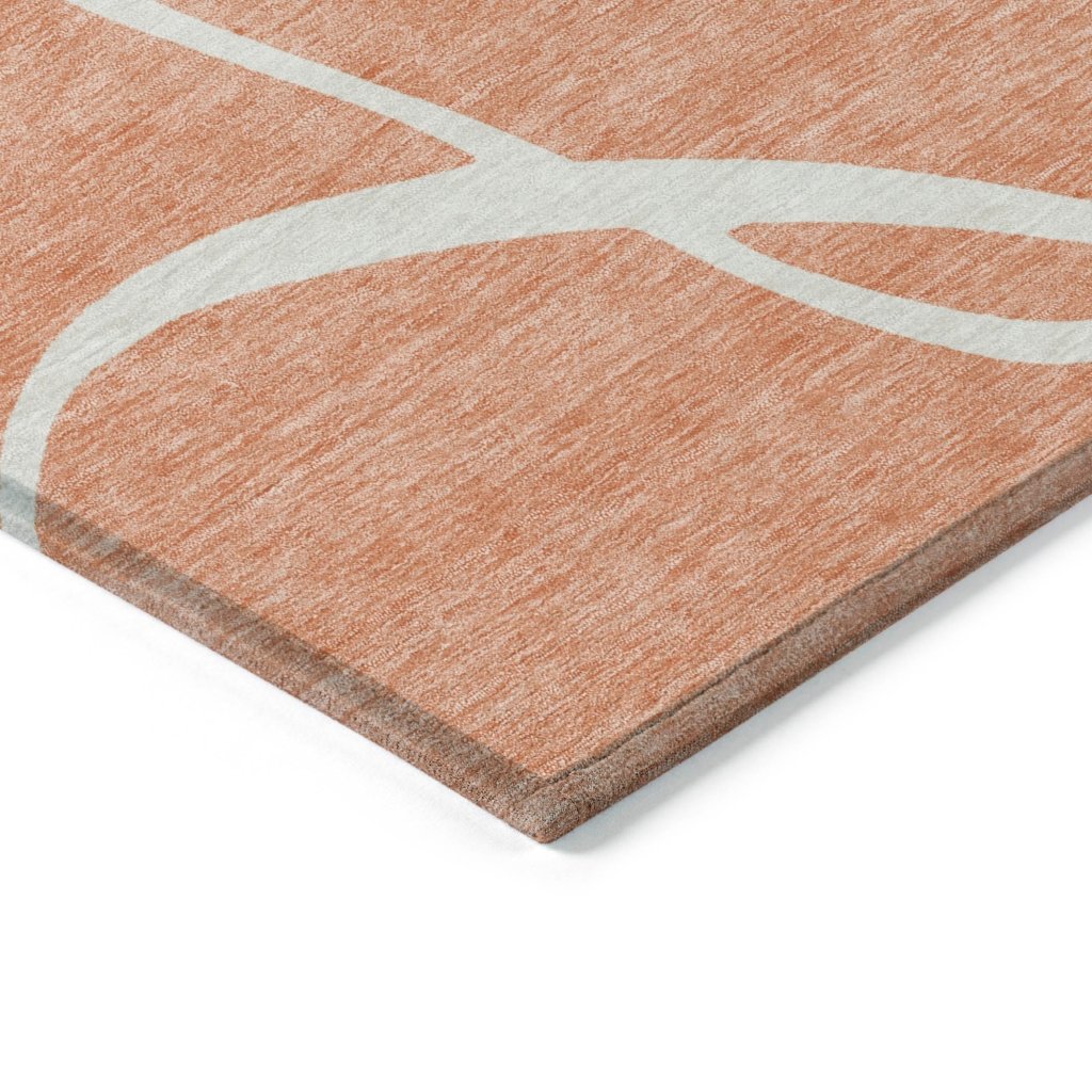 LOOMLAN Rugs Mirelle Salmon Washable Indoor-Outdoor Rug