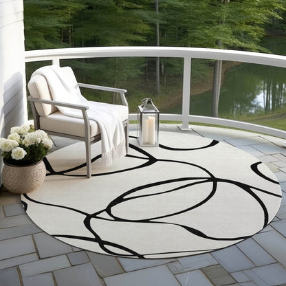LOOMLAN Rugs Mirelle White Washable Indoor-Outdoor Rug
