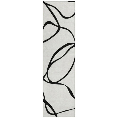 LOOMLAN Rugs Mirelle White Washable Indoor-Outdoor Rug