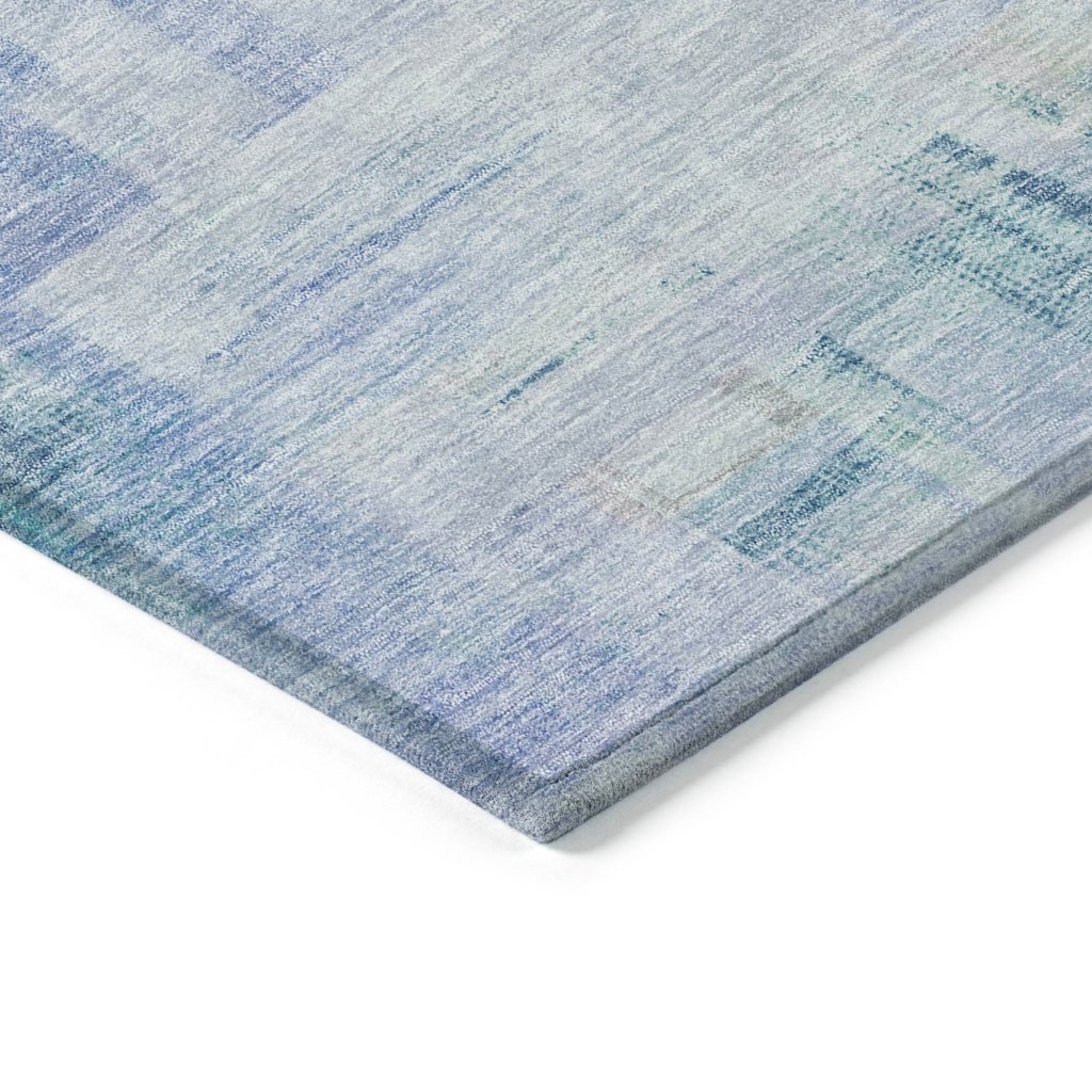 LOOMLAN Rugs Mireya Blue Washable Indoor-Outdoor Rug