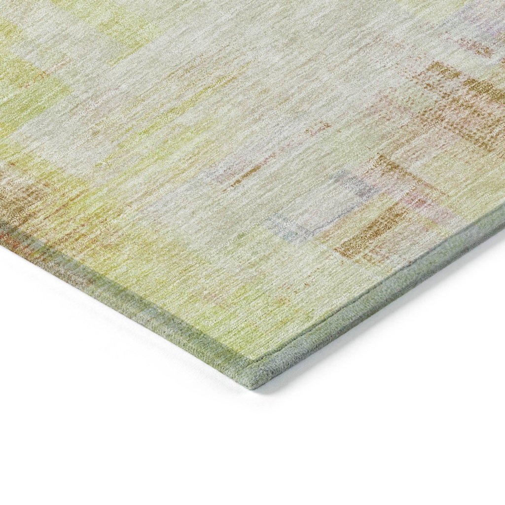 LOOMLAN Rugs Mireya Green Washable Indoor-Outdoor Rug