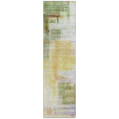 LOOMLAN Rugs Mireya Green Washable Indoor-Outdoor Rug