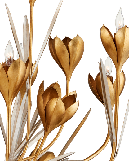 Hortensia Iron Gold Chandelier