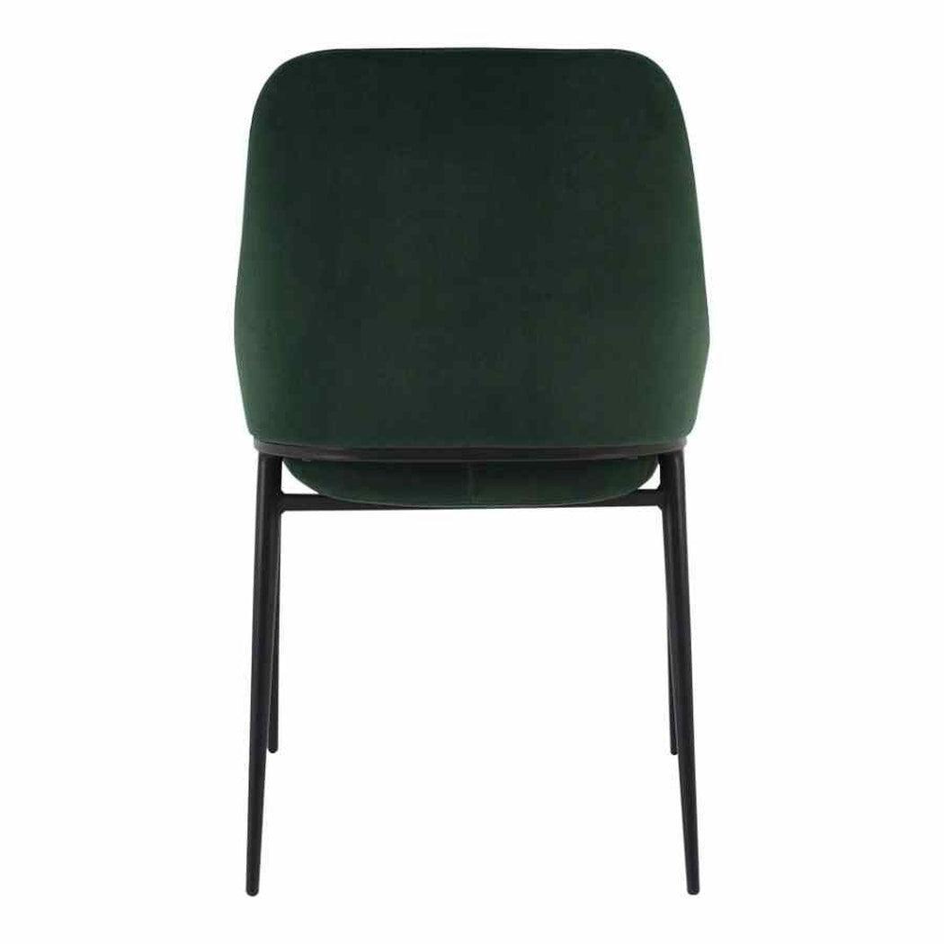 Modern Green Dining Chair in Green Velvet (Set Of 2) - Sideboards and Things Back Type_Full Back, Back Type_With Back, Brand_Moe's Home, Color_Green, Legs Material_Metal, Materials_Metal, Metal Type_Steel, Number of Pieces_2PC Set, Product Type_Dining Height, Upholstery Type_Fabric Blend, Upholstery Type_Velvet