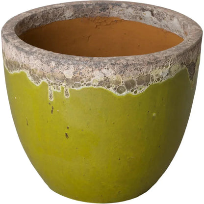 Modern Round Ceramic Planter - LOOMLAN - Emissary - Planters