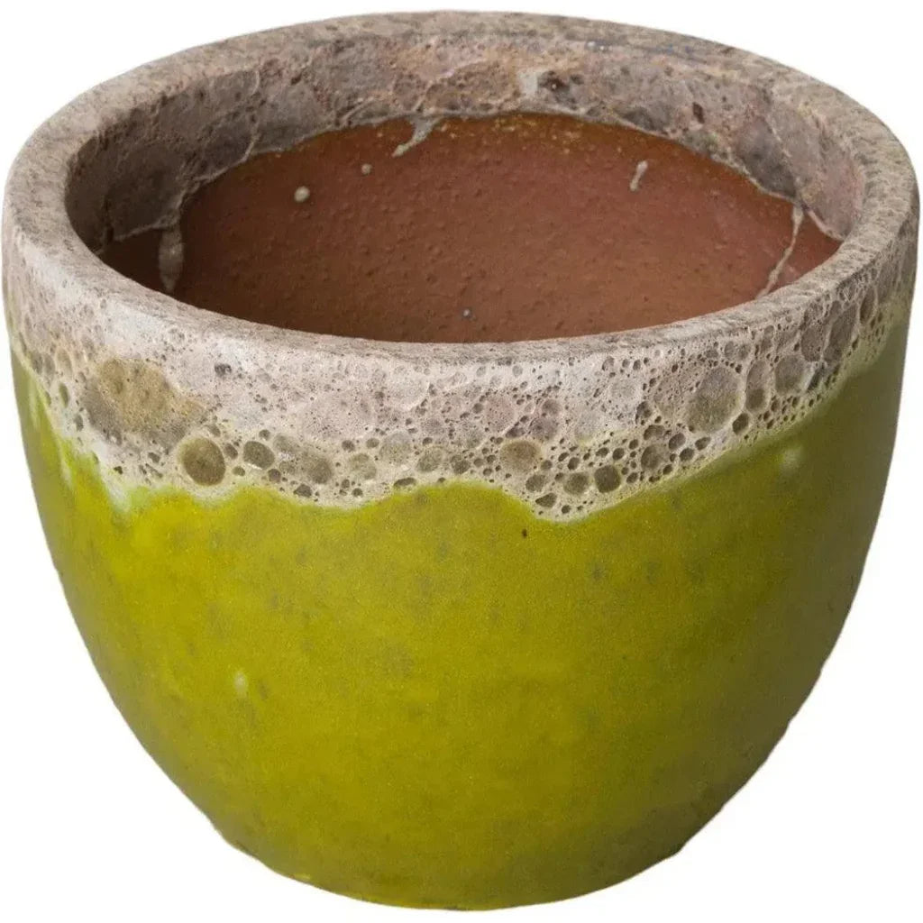 Modern Round Ceramic Planter - LOOMLAN - Emissary - Planters