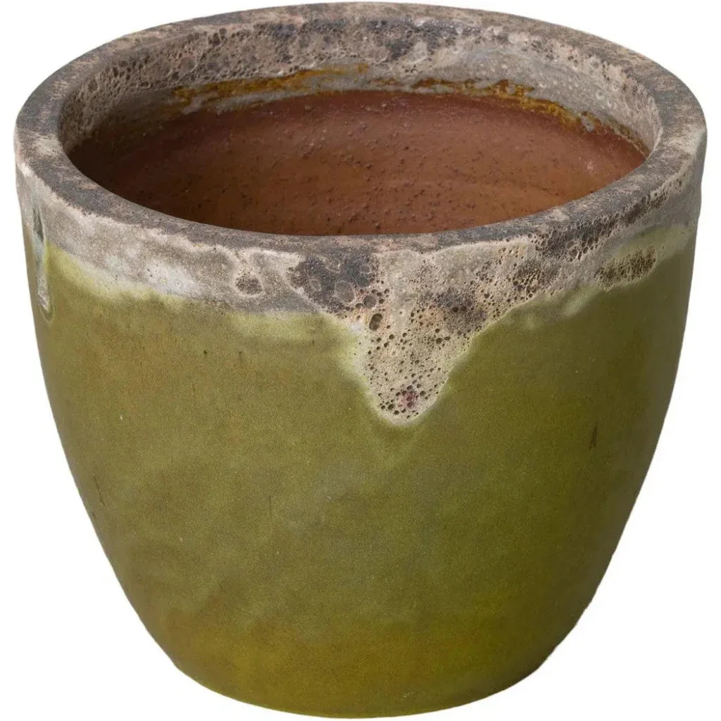 Modern Round Ceramic Planter - LOOMLAN - Emissary - Planters