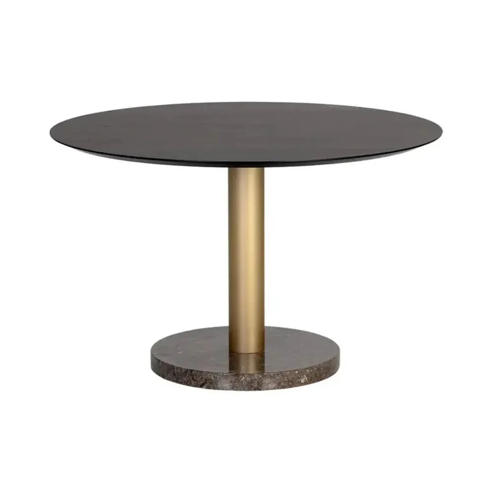 Monaco Wood Toppen Round Dining Table