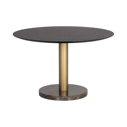 Monaco Wood Toppen Round Dining Table