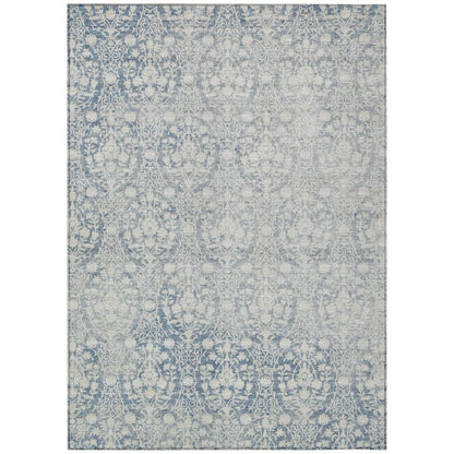 Monavia Blue Washable Indoor - Outdoor Rug - LOOMLAN - LOOMLAN Rugs - Outdoor Rugs