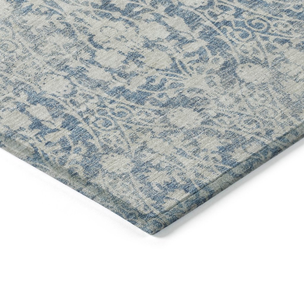 Monavia Blue Washable Indoor - Outdoor Rug - LOOMLAN - LOOMLAN Rugs - Outdoor Rugs