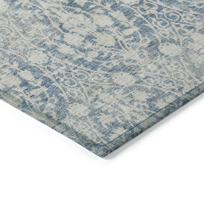 Monavia Blue Washable Indoor - Outdoor Rug - LOOMLAN - LOOMLAN Rugs - Outdoor Rugs