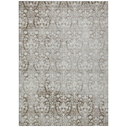 Monavia Chocolate Washable Indoor-Outdoor Rug
