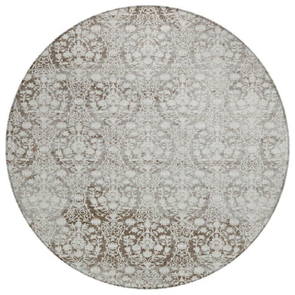Monavia Chocolate Washable Indoor-Outdoor Rug