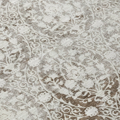 Monavia Chocolate Washable Indoor - Outdoor Rug - LOOMLAN - LOOMLAN Rugs - Outdoor Rugs