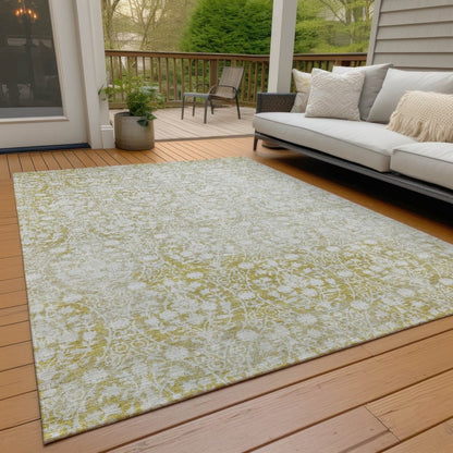 Monavia Gold Washable Indoor - Outdoor Rug - LOOMLAN - LOOMLAN Rugs - Outdoor Rugs