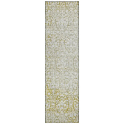 Monavia Gold Washable Indoor-Outdoor Rug