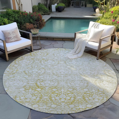 Monavia Gold Washable Indoor - Outdoor Rug - LOOMLAN - LOOMLAN Rugs - Outdoor Rugs