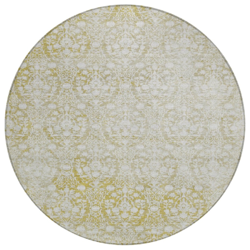 Monavia Gold Washable Indoor - Outdoor Rug - LOOMLAN - LOOMLAN Rugs - Outdoor Rugs