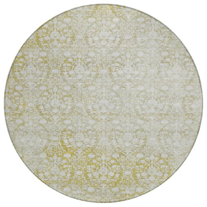 Monavia Gold Washable Indoor-Outdoor Rug