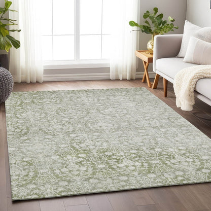 Monavia Green Washable Indoor - Outdoor Rug - LOOMLAN - LOOMLAN Rugs - Outdoor Rugs